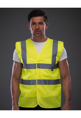 Unisex Γιλέκο διάτρητο με ανακλαστικές ταινίες Yoko HVW120